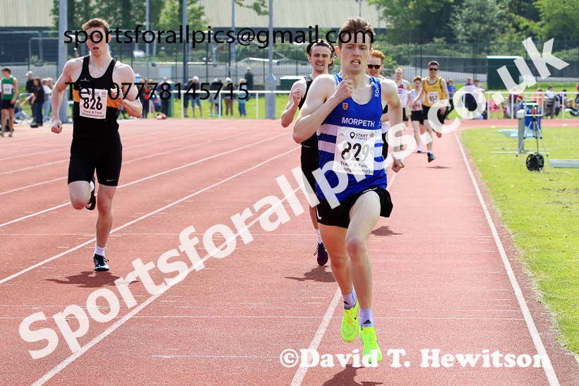 Senior Mens 800 metres, 2023 North Eastern Track and Field Champs., Middlesbrough Sports Village, Middlesbrough. Photo: David T. Hewitson/Sports for All Pics